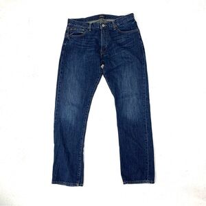 Polo Ralph Lauren Men 34x33 Varick Slim Straight Denim Jeans Preppy 100% Cotton